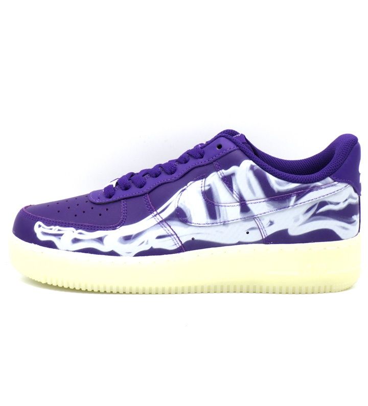 ナイキ NIKE 【 AIR FORCE 1 PURPLE SKELETON CU8067 500 】 エア