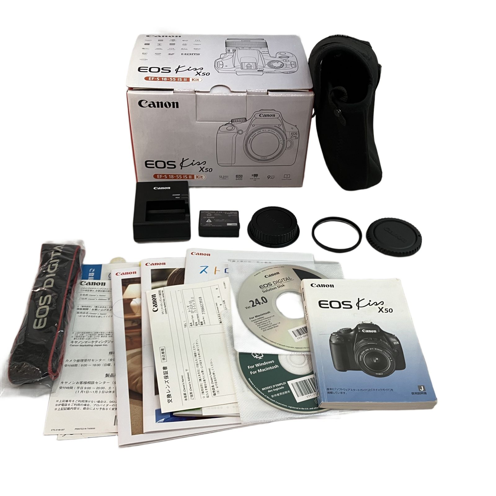 Canon DS126291 EOS Kiss X50 一眼レフ カメラ CANON ZOOM LENS EF-S