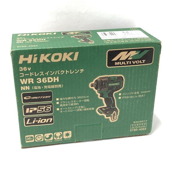 HiKOKI ハイコーキ 36 V コードレスインパクトレンチ WR DH NN 本体のみ ♥ マルチボルト 角ドライブ12.7 mm ≡DT 7033