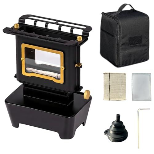 アイロンストーブ 卓上暖炉 キャンプ アウトドア ミニ オイル 灯油 小型 ポータブル ストーブ ランタン ウォーマー クッカー ヒーター 3 fad 5395