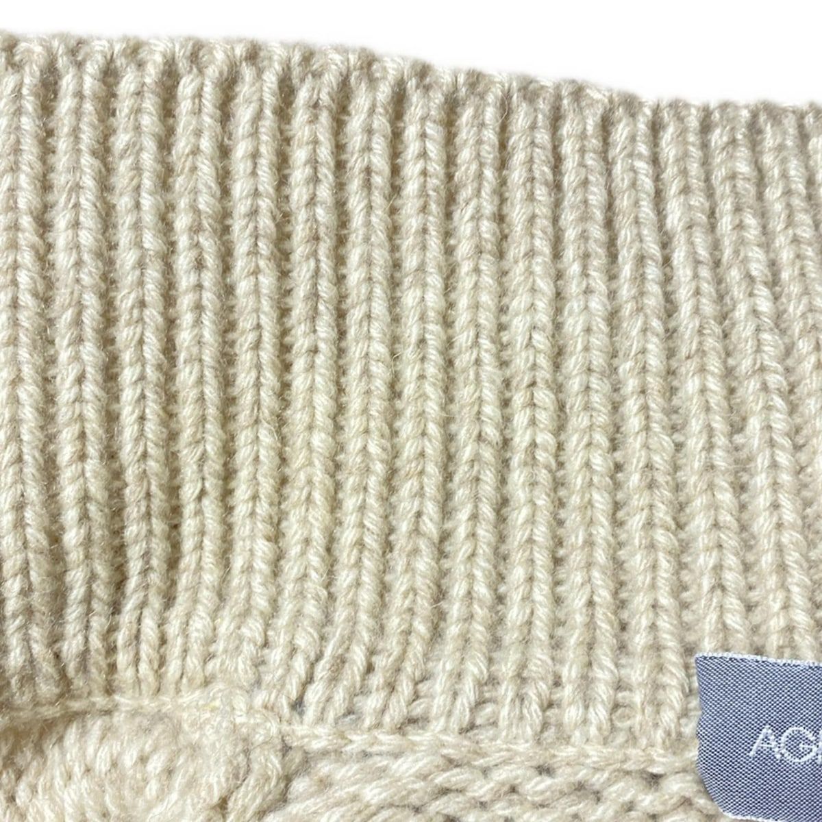 AGNONA(アニオナ) カーディガン サイズ44 L レディース - ベージュ