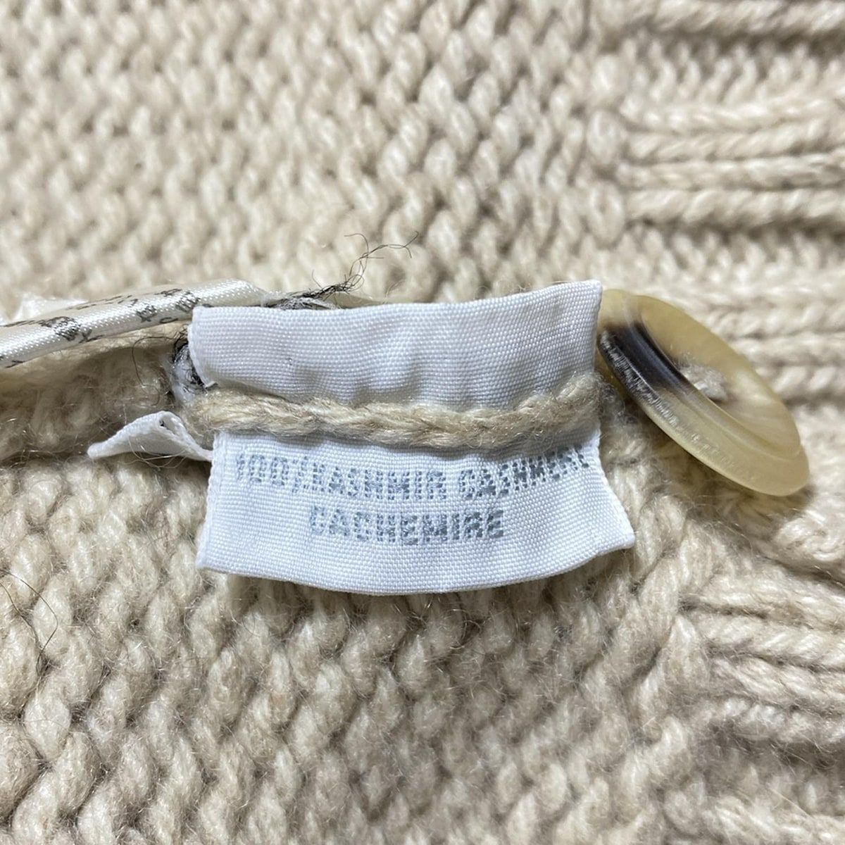 AGNONA(アニオナ) カーディガン サイズ44 L レディース - ベージュ