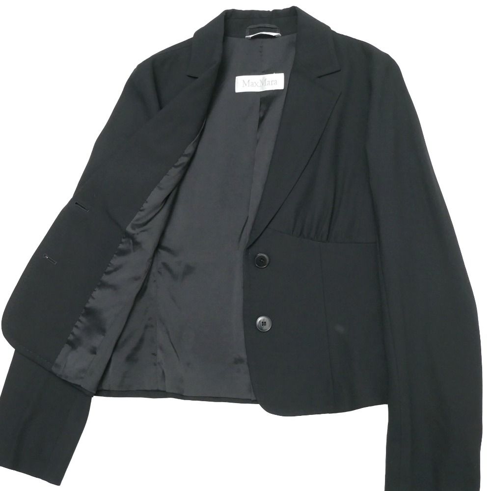 MAX MARA マックスマーラ テーラードジャケット サイズ36 ギャザー