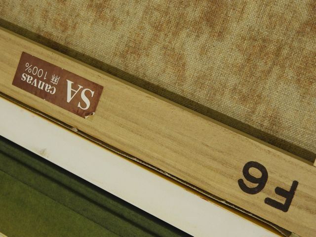 渡部ひでき 作 【薔薇】 油絵 ◇ F6キャンバス 額縁サイズ約49.5×58.5