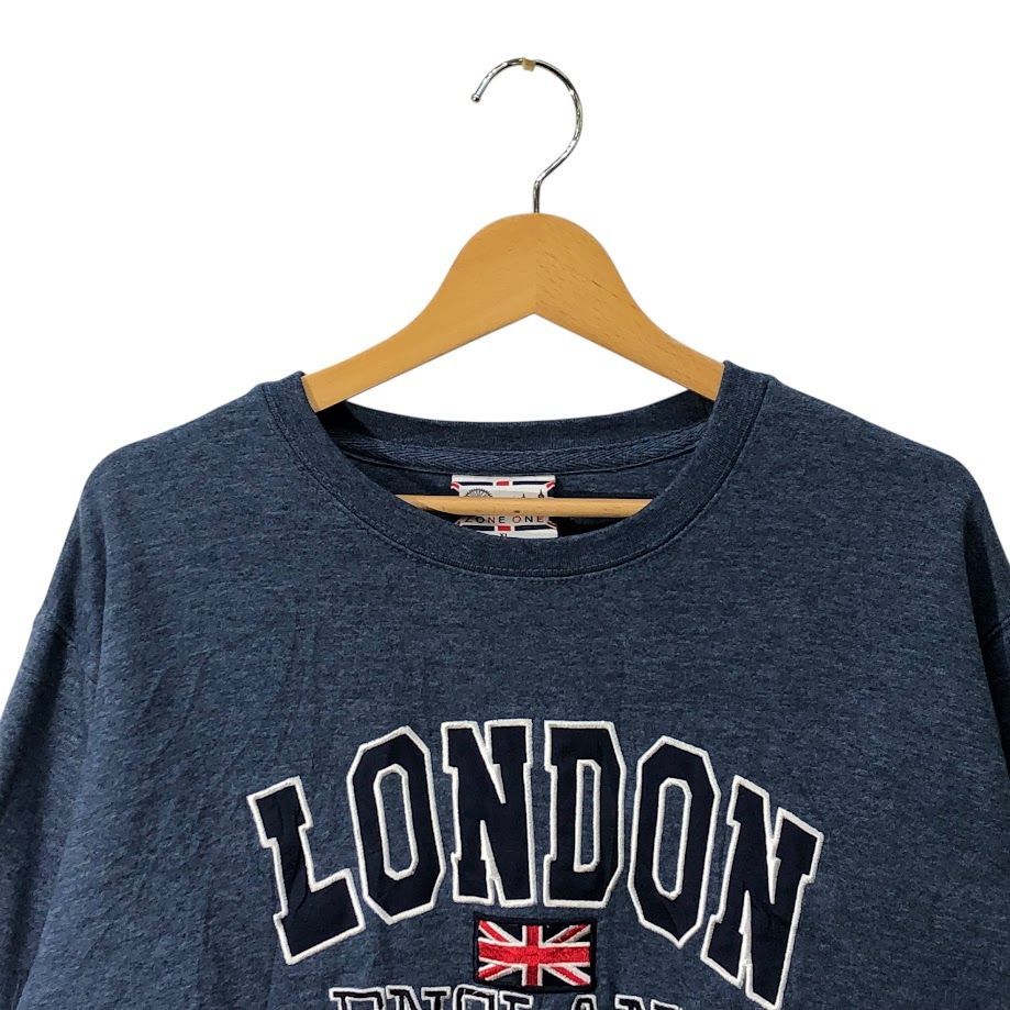 ZONE ONE スウェット トレーナー フロント刺繍 オーバーサイズ ビッグ