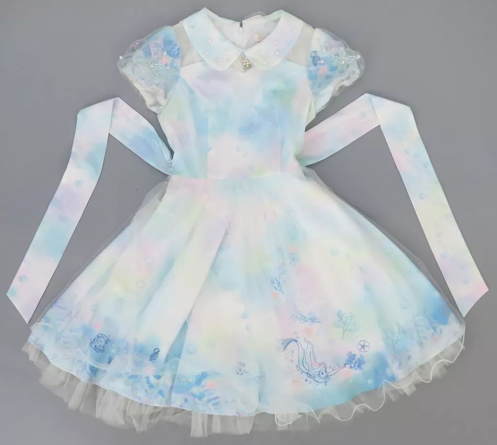 衣類 アリエル ファッショナブルイースター アクアポップワンピース ライトブルー リトル マーメイド×Secret Honey