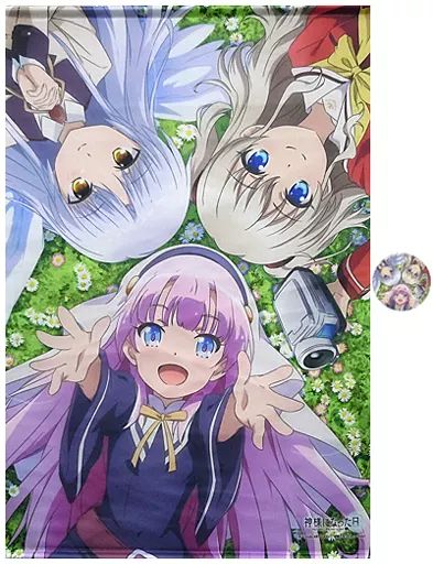 タペストリー ひな＆友利奈緒＆天使 立華かなで B 2タペストリー 缶バッジ付き KEY作品 エアコミケ2グッズ