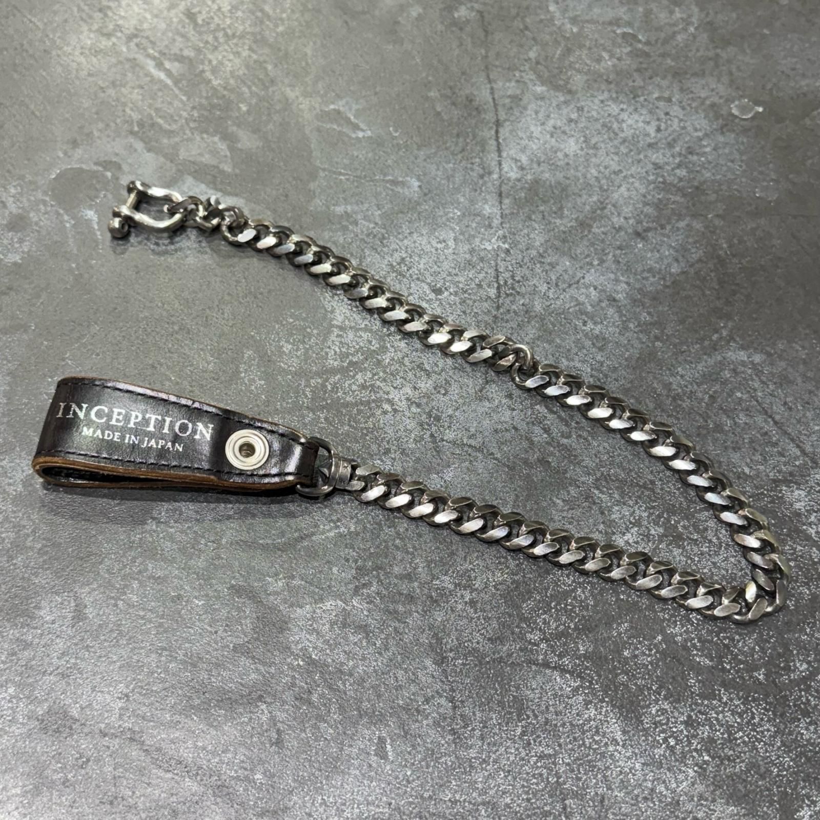 INCEPTION レザーウォレットチェーン インセプション シルバー F