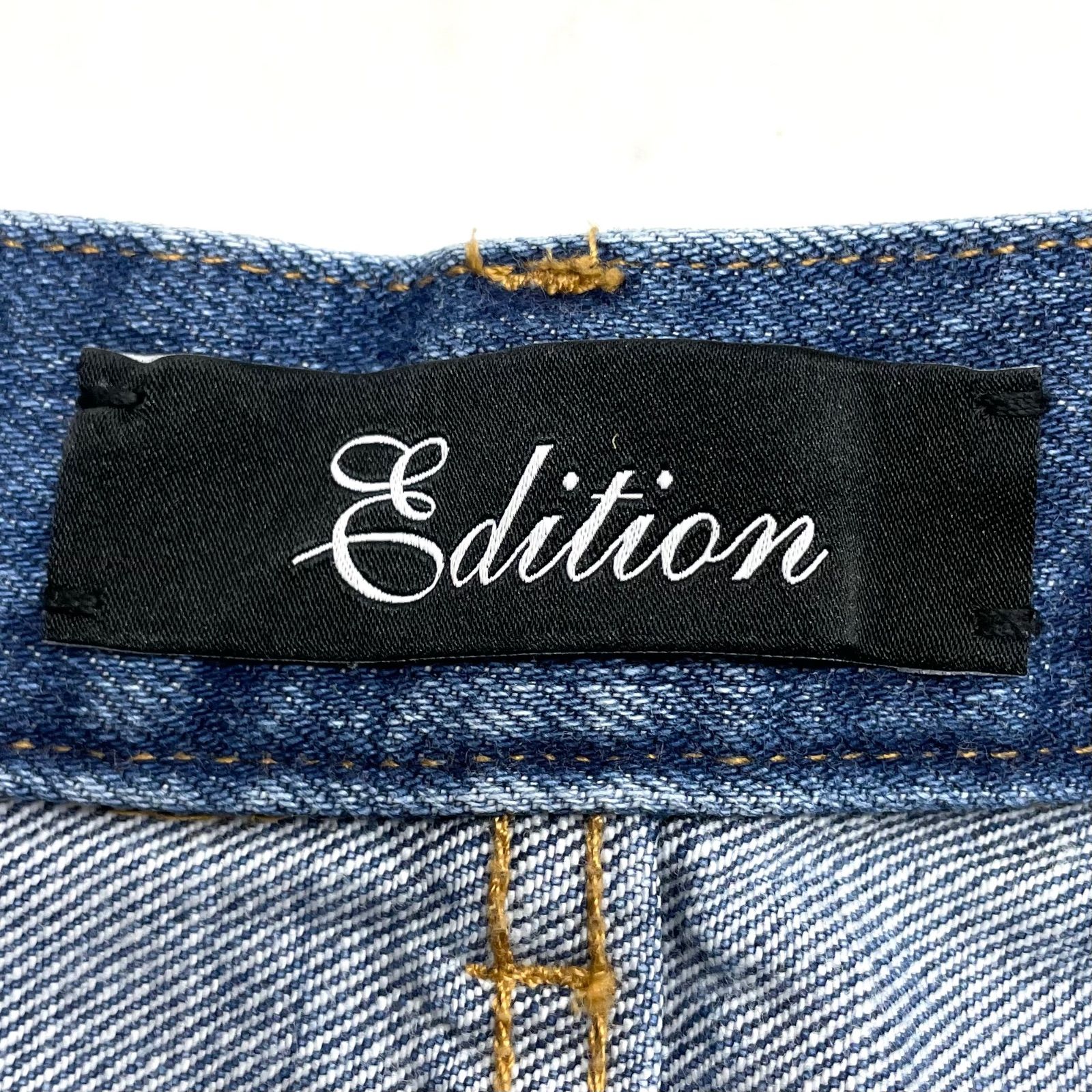 Edition エディション コットンデニムバギーパンツ ジーンズ デニム