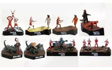 中古】食玩 トレーディングフィギュア 全8種セット 「ウルトラ怪獣戯画