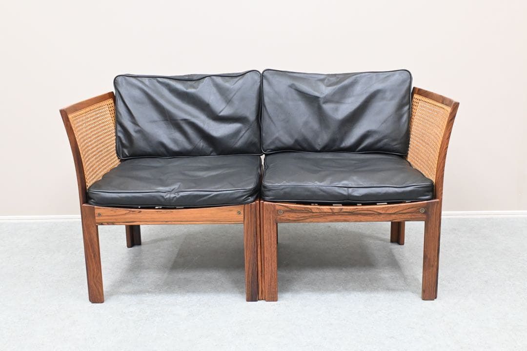 希少品】C.F.C Silkeborg社製 プレクサスチェア 籐張ローズウッド