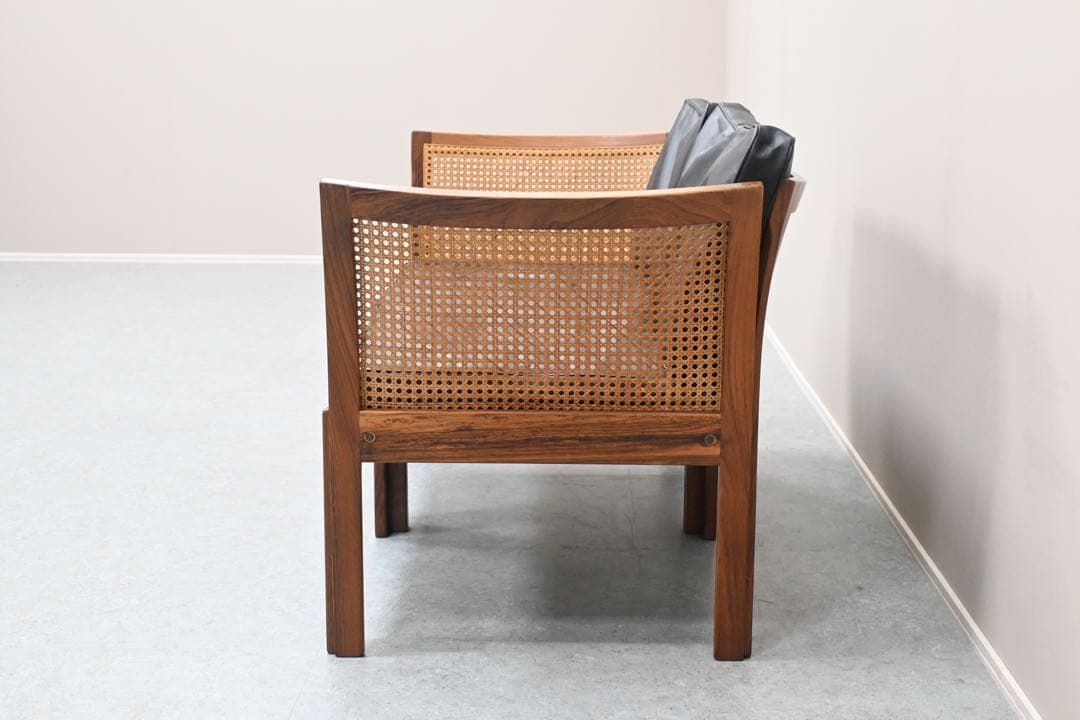 希少品】C.F.C Silkeborg社製 プレクサスチェア 籐張ローズウッド