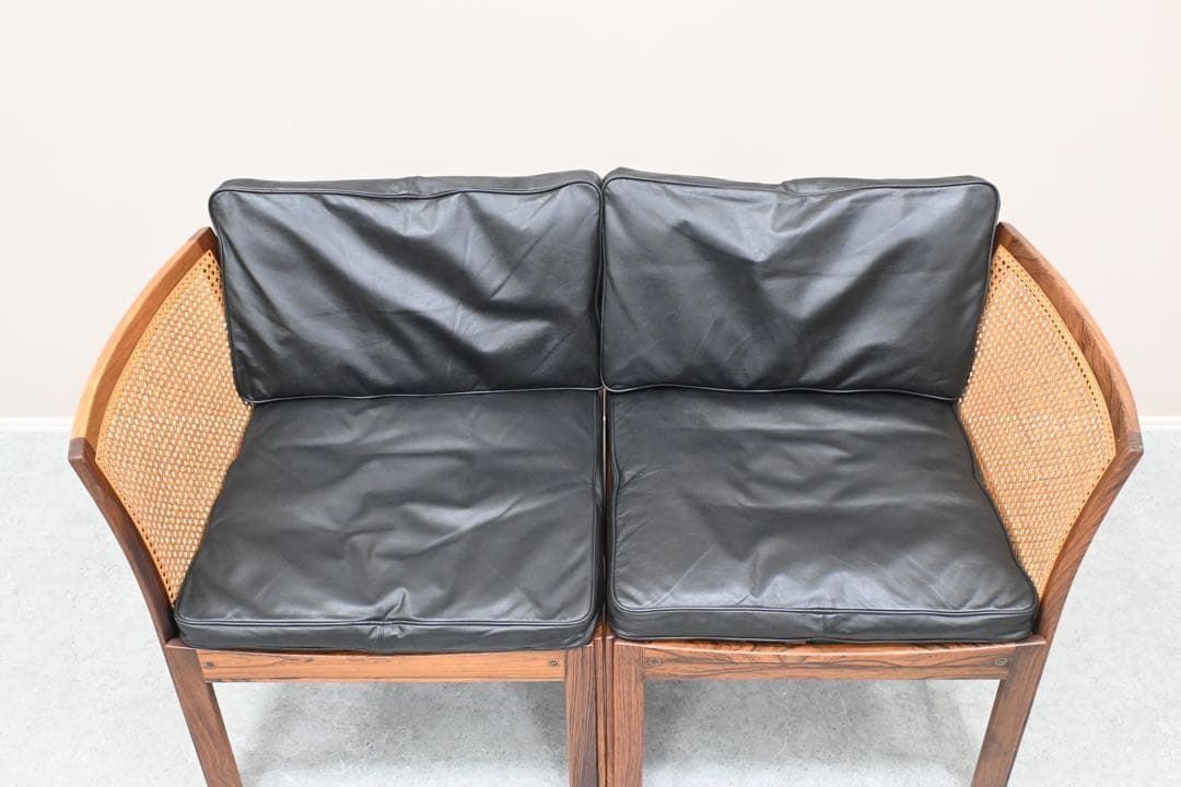 希少品】C.F.C Silkeborg社製 プレクサスチェア 籐張ローズウッド