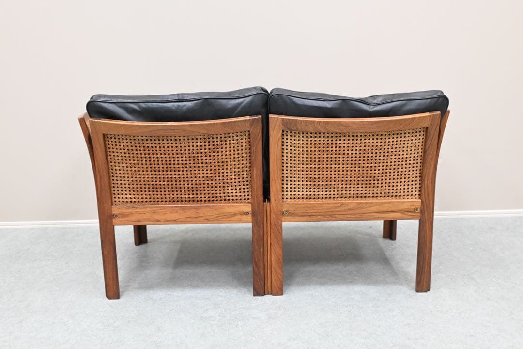 希少品】C.F.C Silkeborg社製 プレクサスチェア 籐張ローズウッド