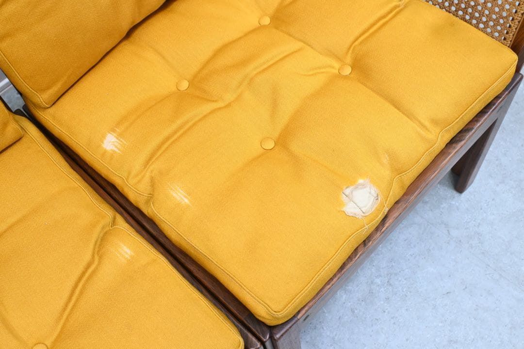 希少品】C.F.C Silkeborg社製 プレクサスチェア 籐張ローズウッド