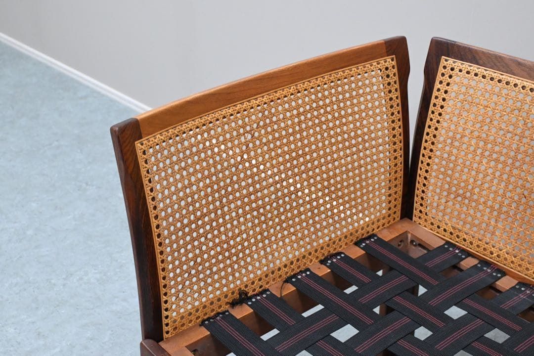 【希少品】C.F.C Silkeborg社製 プレクサスチェア 籐張ローズウッド 希少品】C.F.C Silkeborg社製 プレクサスチェア 籐張ローズウッド