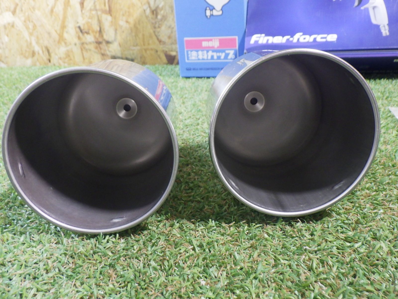  明治 meiji スプレーガン Finer-force カップ付 タイプR カップふたなし おまけ 品 スプレーガン エアーブラシ 塗装