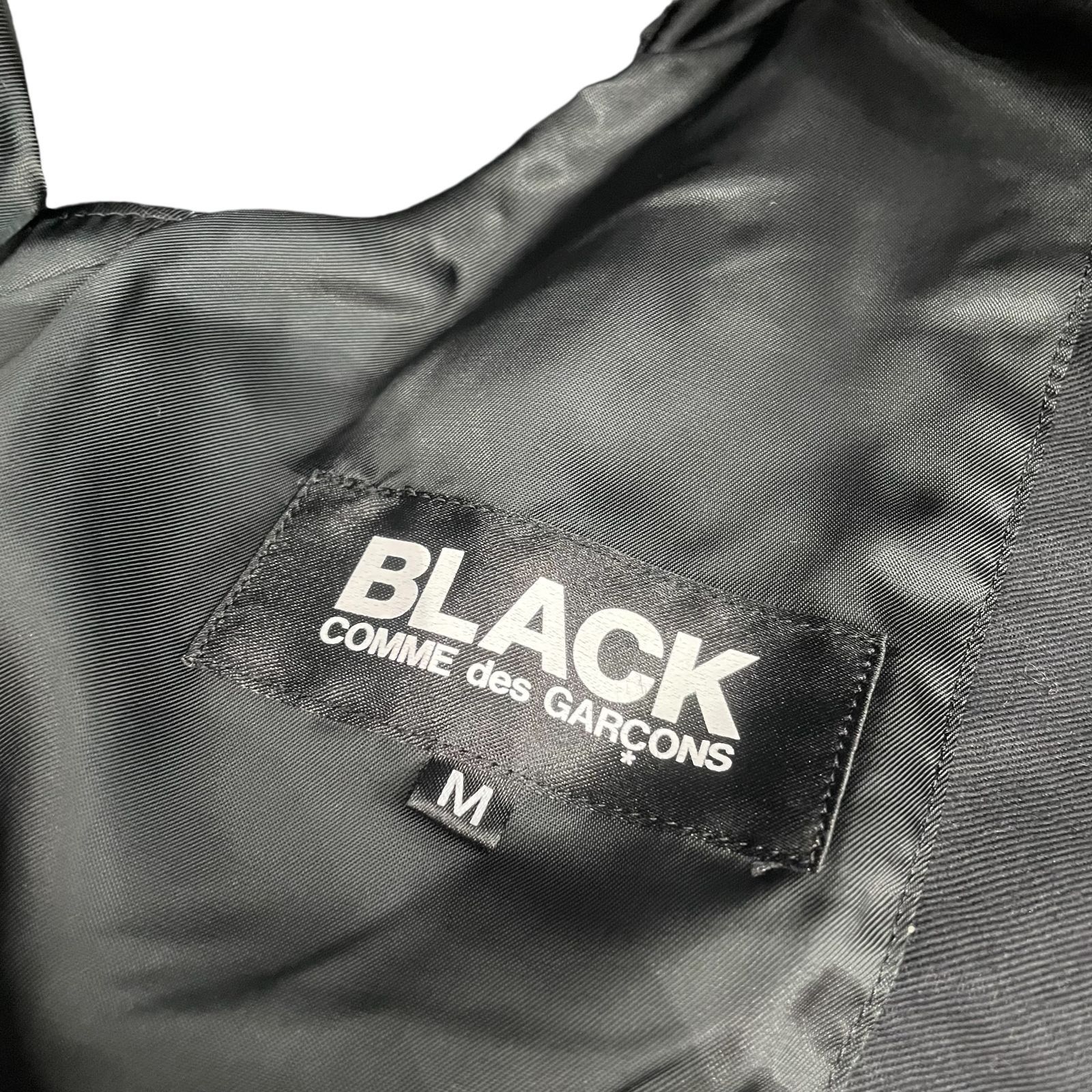 COMME DES GARCONS】 BLACK COMME DES GARCONS FUR VEST BLACK 