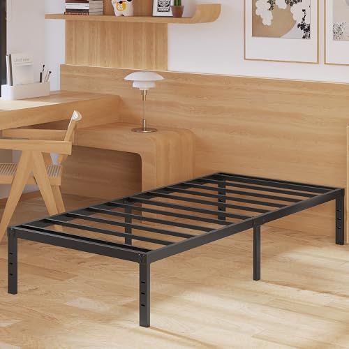 シングル メタル ベッドフレーム ベッド下収納 通気性 耐久性 静音 頑丈なベッドフレーム 耐荷重400 kg 組み立て簡単 工具付きe 0 b 39 dd 06