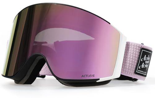 アクレイス スキー スノーボード ゴーグル 磁気レンズ着脱可 メンズ レディース 男女兼用 OTG広視野 スキーゴーグル スノーボードゴーグル メガネ対応 曇り止め スペアレンズ lsa 09 e 49 ea 9109