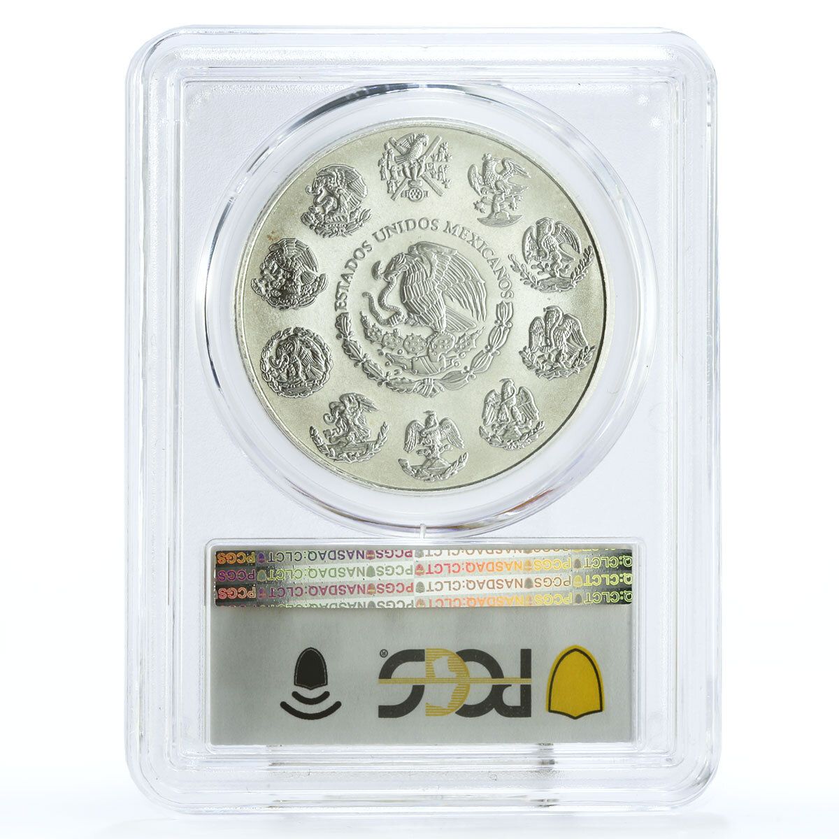 メキシコ 1 オンザ リベルタッド 独立の天使 MS66 PCGS 銀貨 2005
