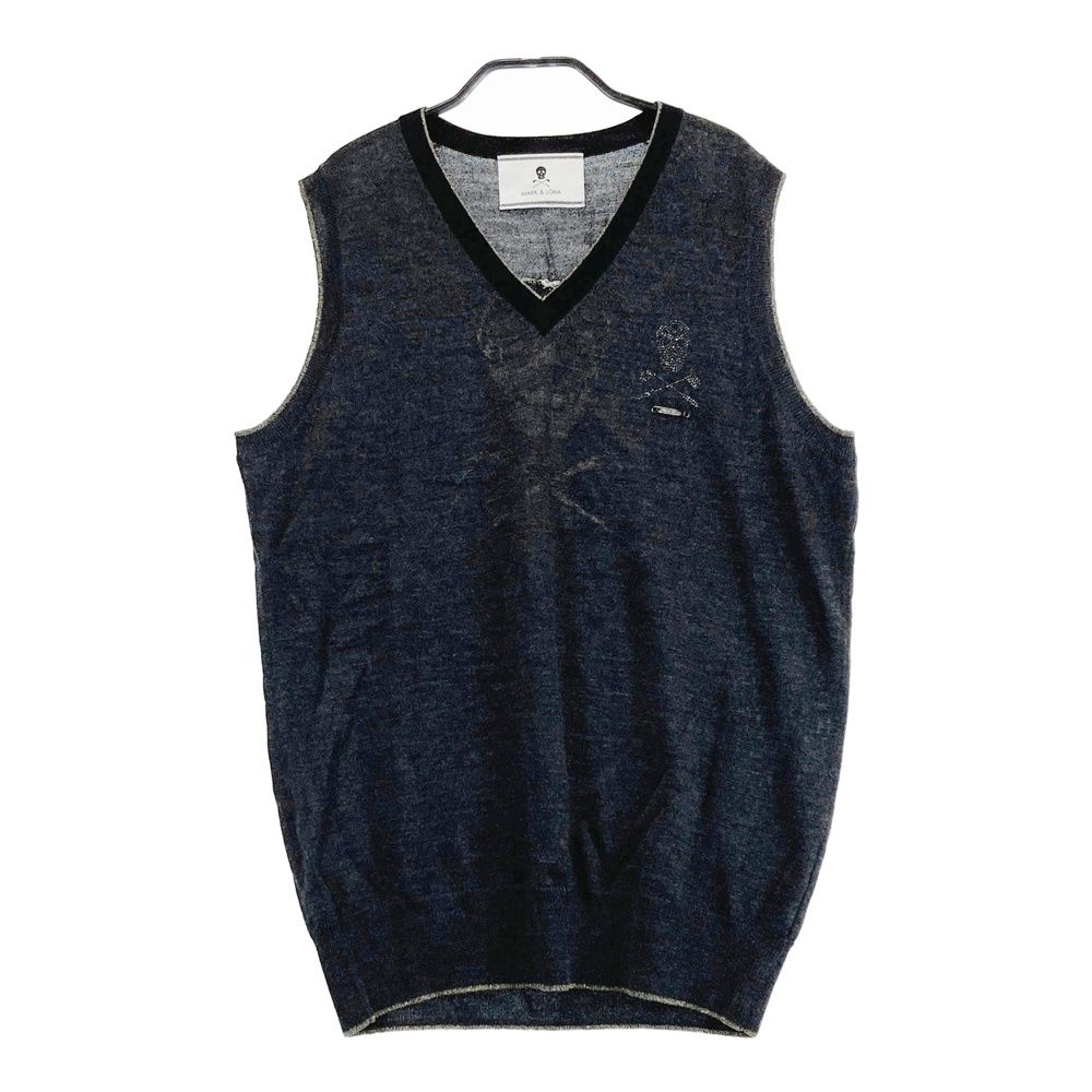 サイズ：L MARKu0026LONA マークアンドロナ  ニットベスト  グレー系 [240101474115] ゴルフウェア メンズ ストスト