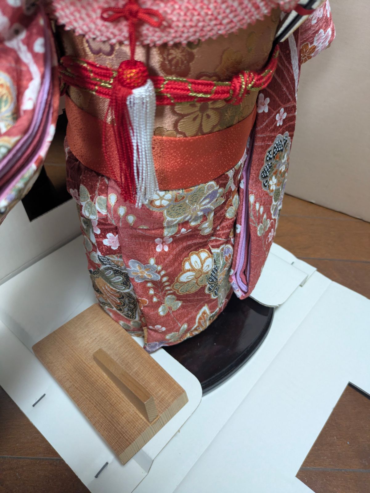 吉德大光 市松人形 京都西陣友禅 高さ約48cm 日本人形 伝統工芸品