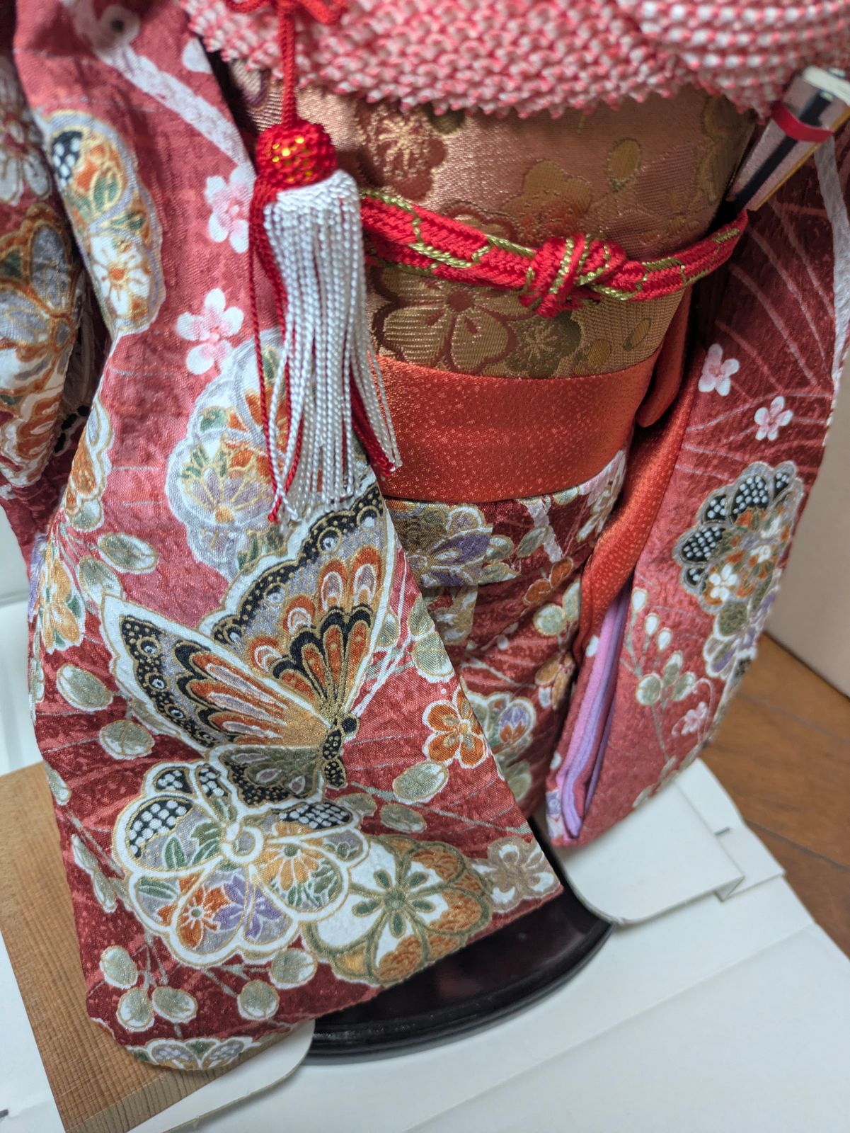 吉德大光 市松人形 京都西陣友禅 高さ約48cm 日本人形 伝統工芸品