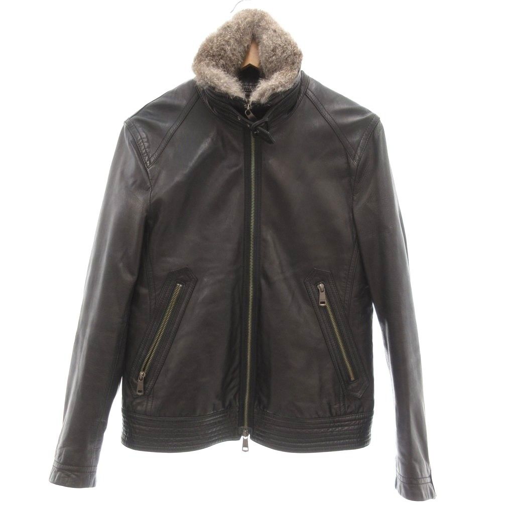 【美品】バーバリーブラックレーベル　ラムレザー　ライナー　ライダース　革ジャン バーバリーブラックレーベル BURBERRY BLACK LABEL ラムレザー