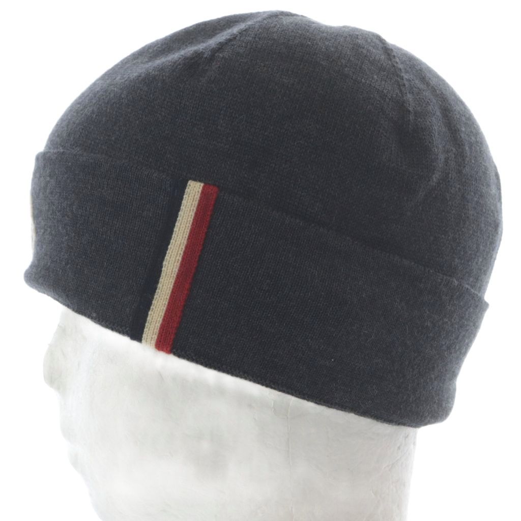 モンクレール MONCLER 帽子 ニット帽 ニットキャップ ロゴ ワッペン