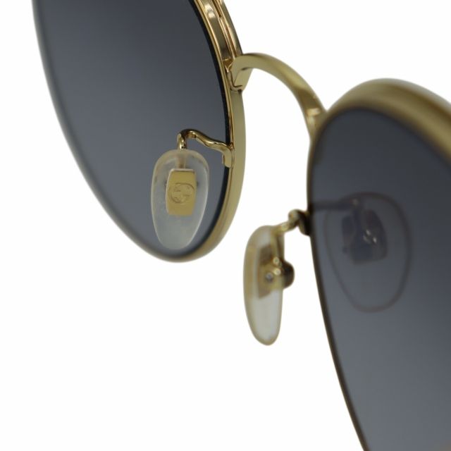 グッチ GUCCI Round Gold Frame Gray Lens ラウンド ゴールド フレーム