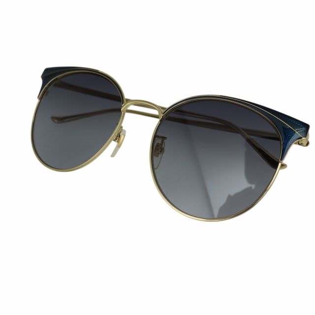 グッチ GUCCI Round Gold Frame Gray Lens ラウンド ゴールド フレーム