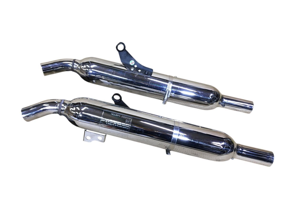トライアンフ ボンネビル T100 空冷キャブ 純正OP スポーツマフラー