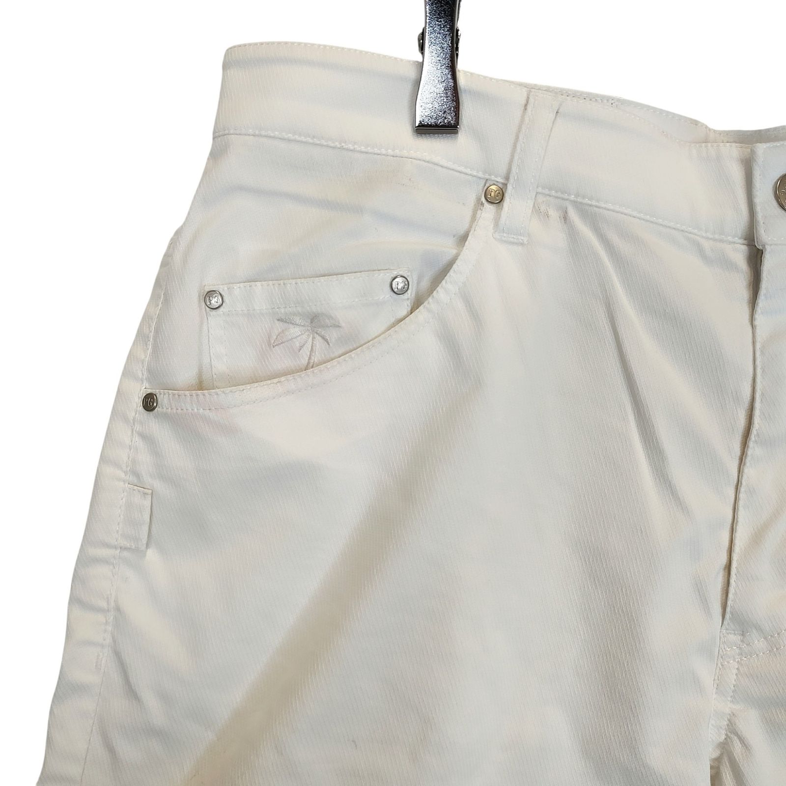 PEARLY GATES パーリーゲイツ ゴルフ 23SS 変形 ドビーカルゼ ショート