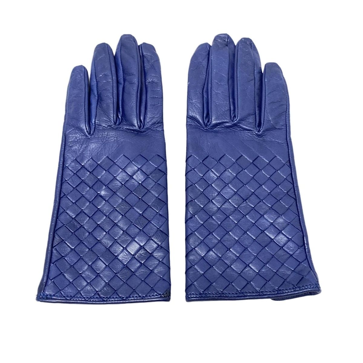 BOTTEGA VENETA(ボッテガヴェネタ) 手袋 レディース - ネイビー