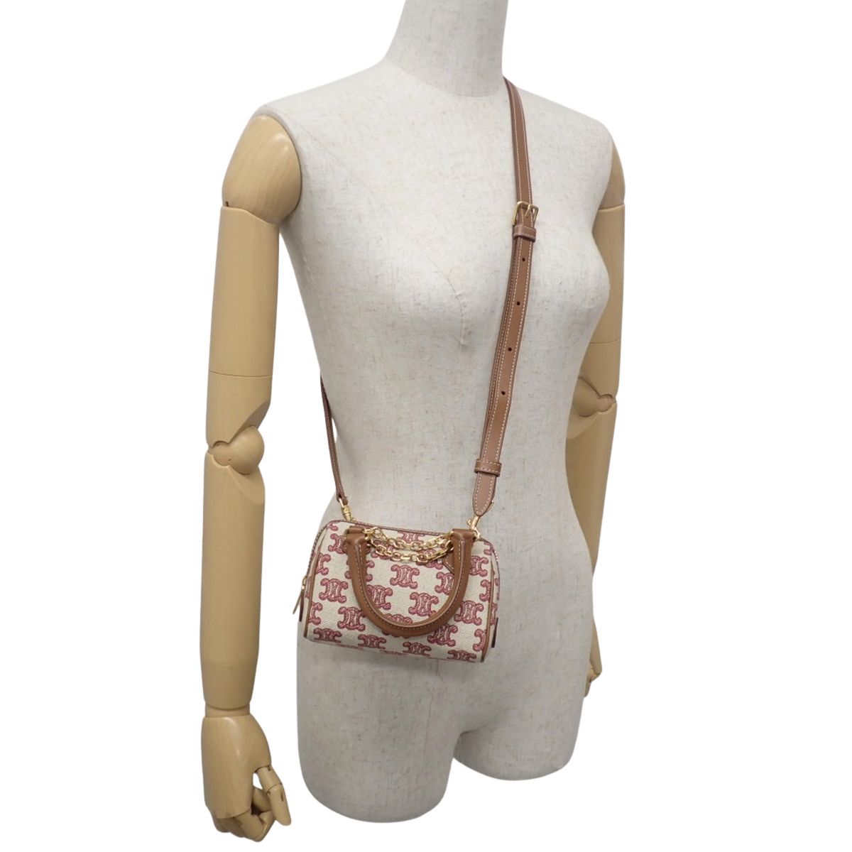 CELINE(セリーヌ) マカダム ミニボストンバッグ ショルダーバッグ