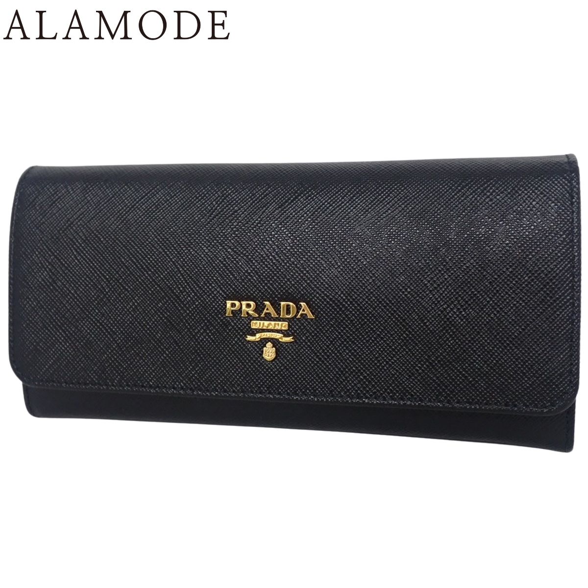 PRADA(プラダ) ロゴ 長財布 ロングウォレット サフィアーノ