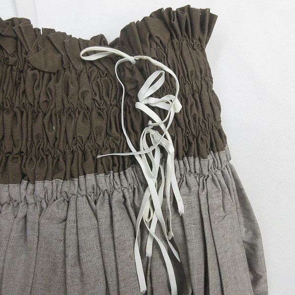 g□フラダンス用□パウスカート ハンドメイド フルーサイズ□茶/LADIES