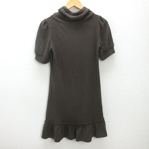 g□バーバリー/Burberry LONDON BLUELABEL 半袖ワンピース/ロゴ刺繍