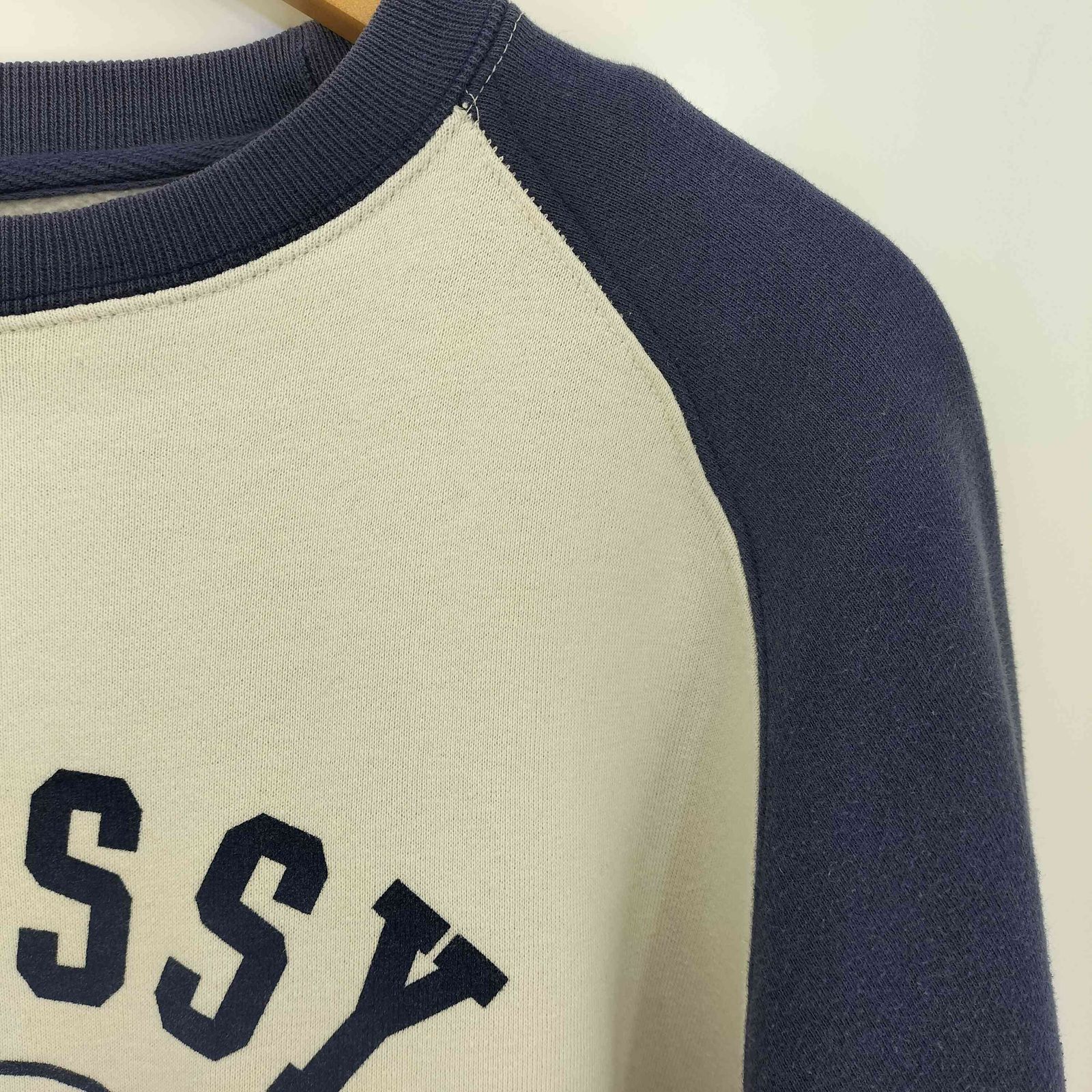 ステューシー Stussy 90s 紺タグ OLD アーチロゴ ラグランスリーブ