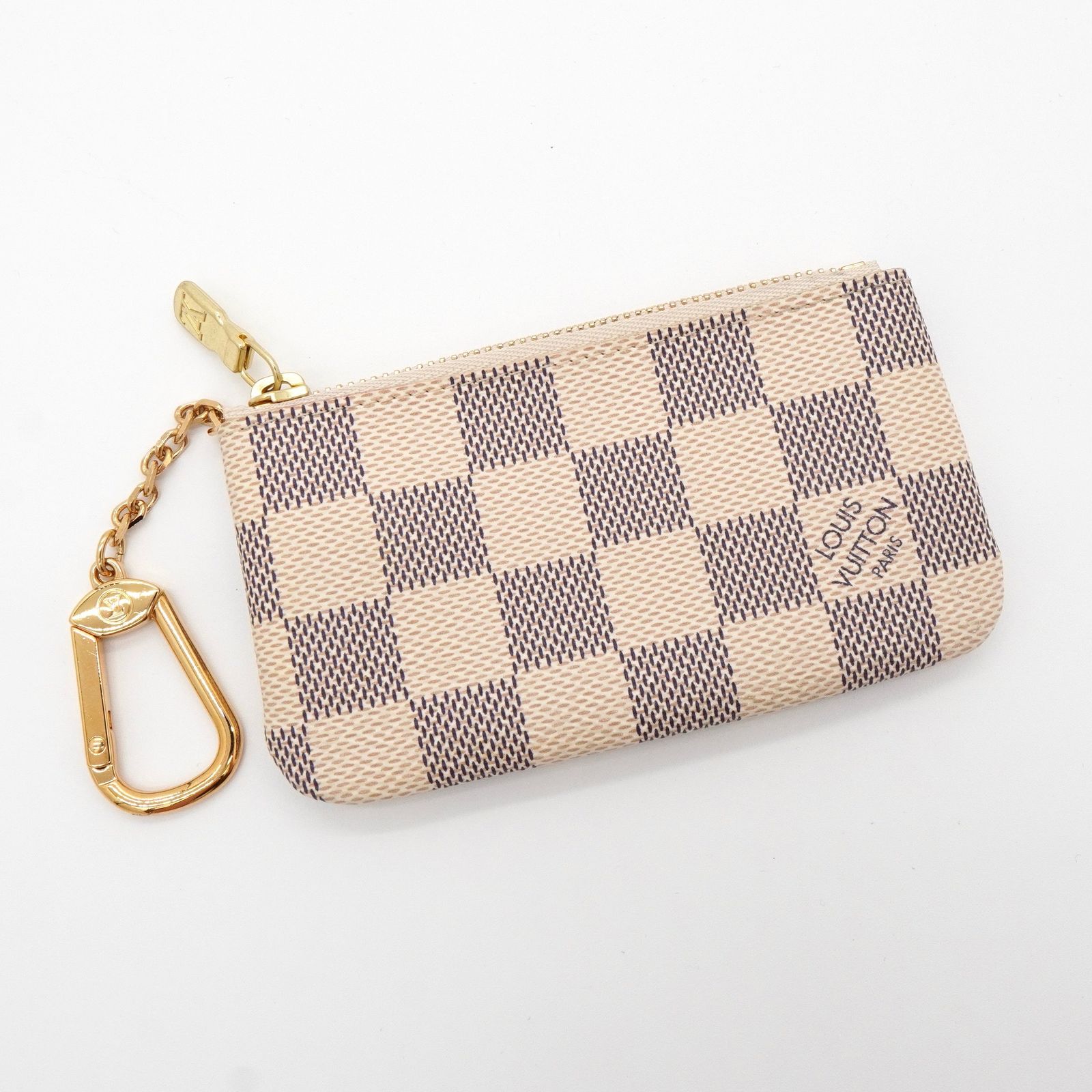 ルイ ヴィトン ダミエ アズール ポシェットクレ コインケース ホワイト