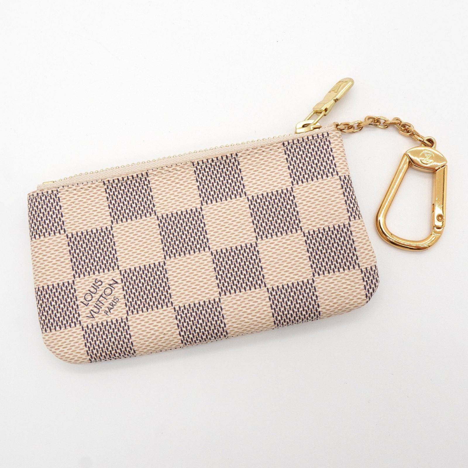 ルイ ヴィトン ダミエ アズール ポシェットクレ コインケース ホワイト