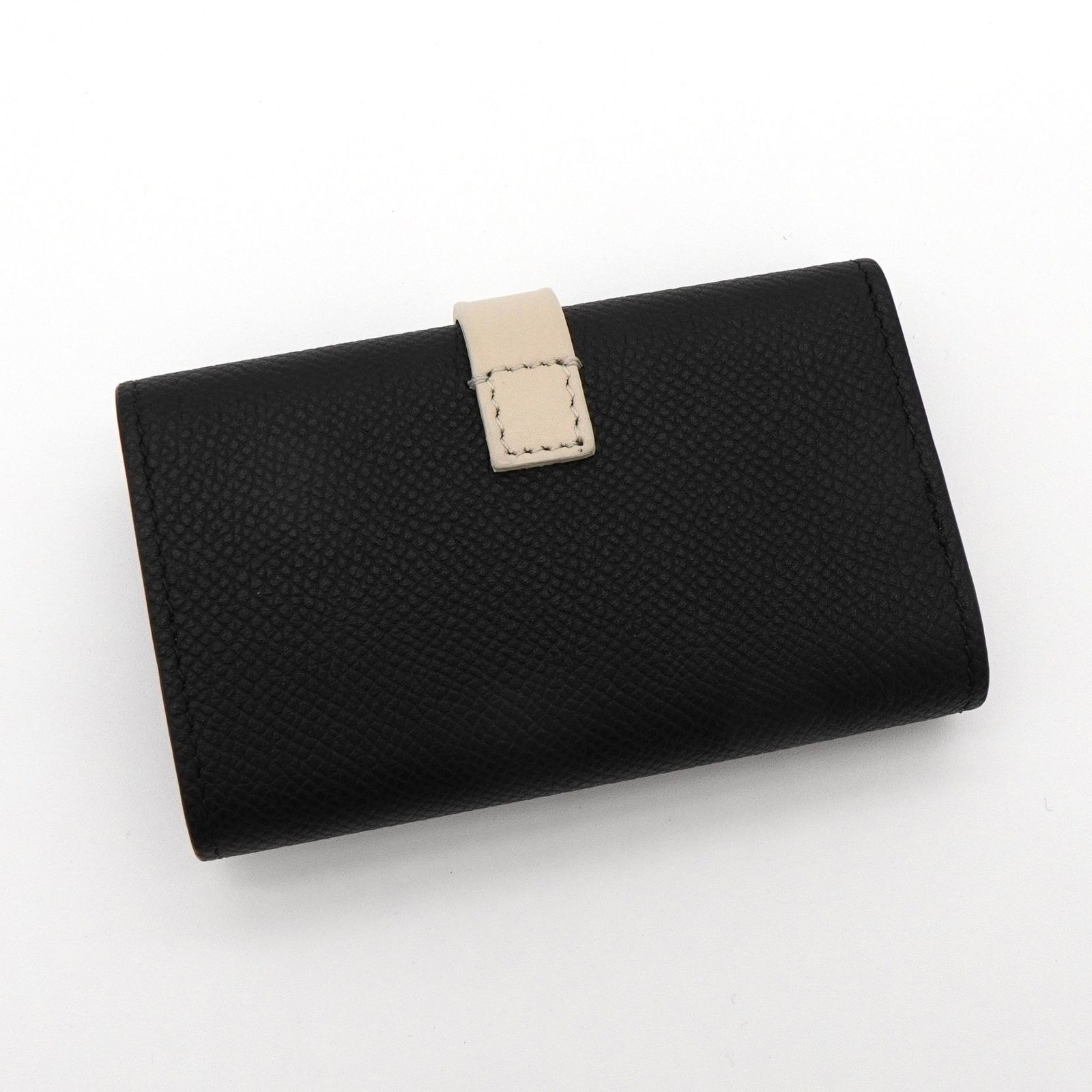 セリーヌ レザー バイカラー 6連 キーケース ブラック / ホワイト