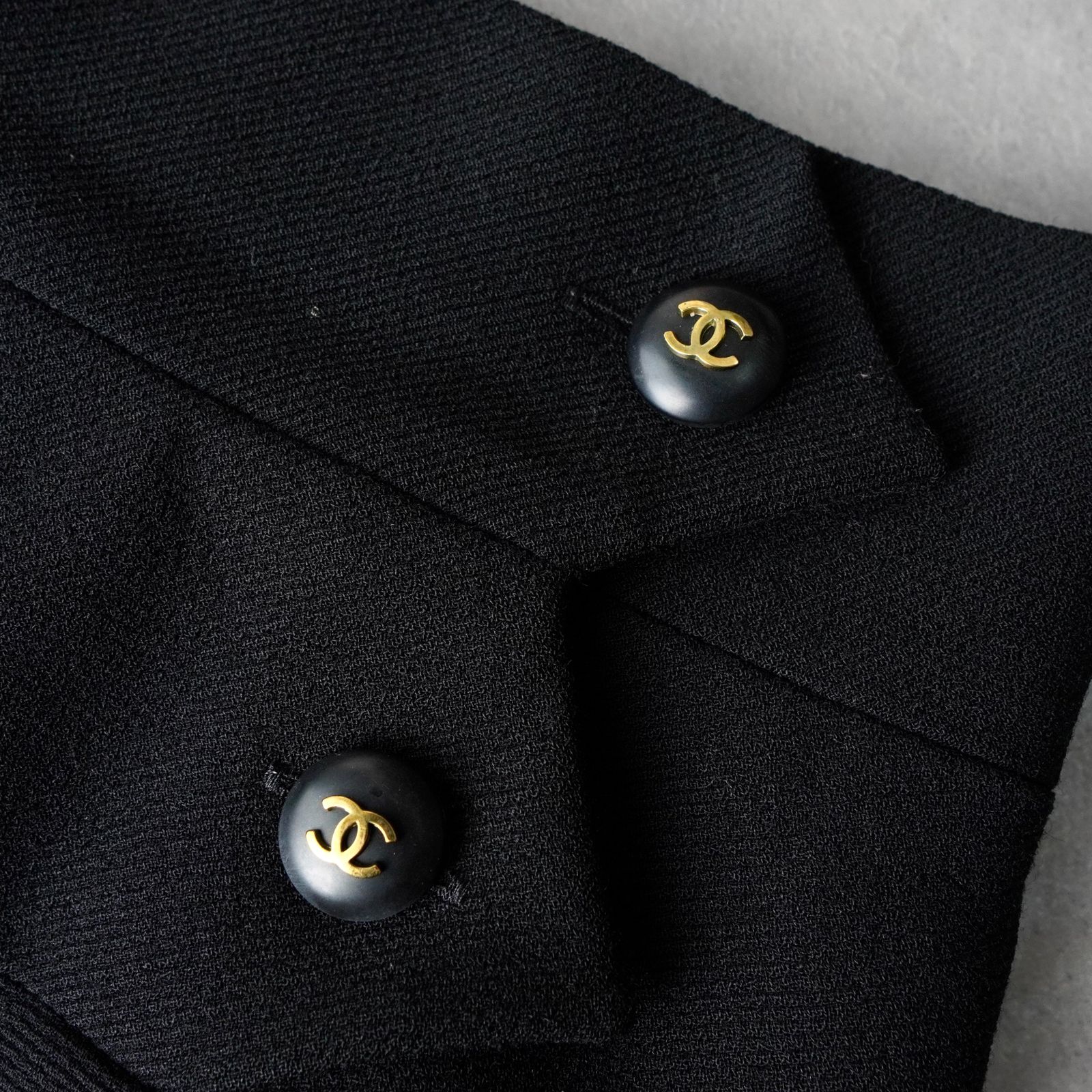 シャネル ココマーク ボタン タイトスカート ブラック レディース