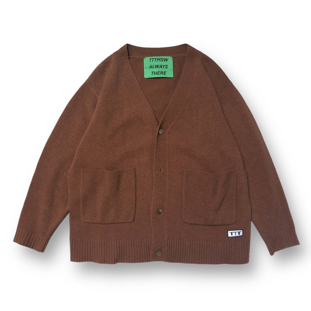 22AW TTT MSW STANDARD KNIT CARDIGAN BEIGEBROWN size L カーディガン