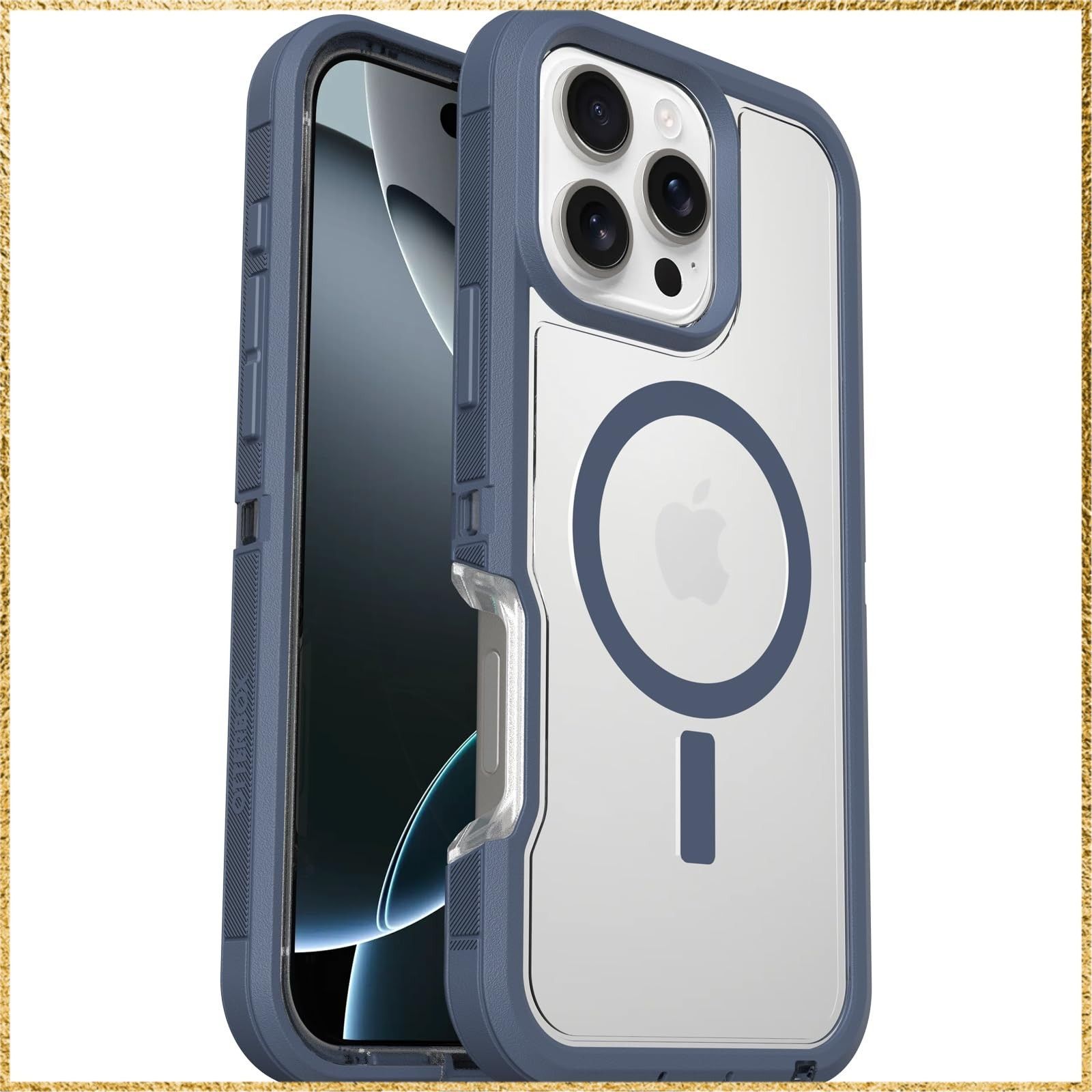  彡 でお届け 彡Color マウンテンストーム_Style iPhone 16 Pro Max OtterBox 全米No 1ブランド 軍事規格の7倍の強度 Max用 耐衝撃 衝撃吸収 米軍MIL規格 Magsafe対応ケー 御朱印帳カバー ケース 御朱印帳 カバー