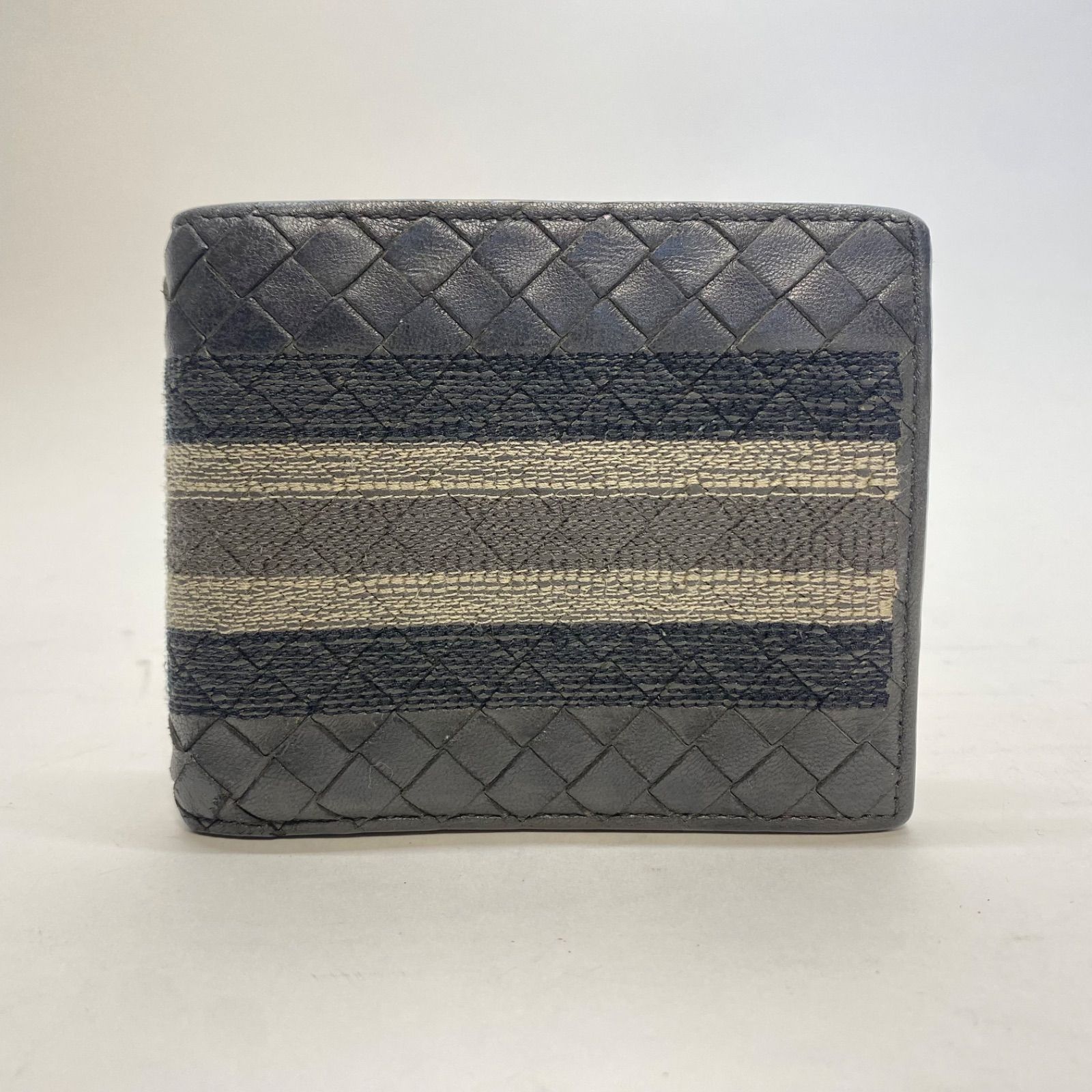 3217 良品 BOTTEGA VENETA ボッテガヴェネタ 二つ折り財布 イントレ