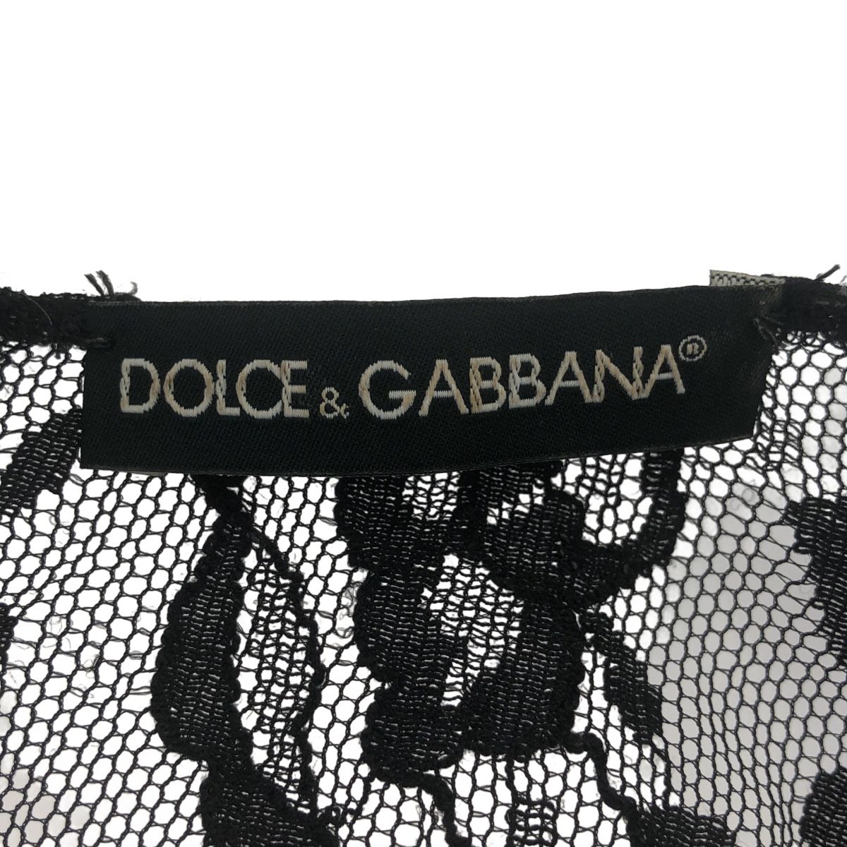 DOLCE&GABBANA ドルチェ＆ガッバーナ レースギャザーワンピース