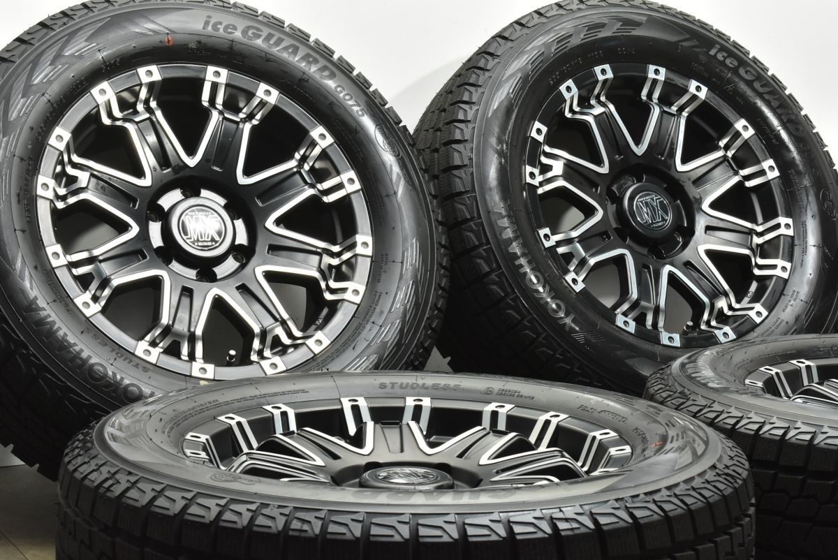 美品 バリ溝】ロックケリー MX-II 18in 8J +25 PCD139.7 ヨコハマ