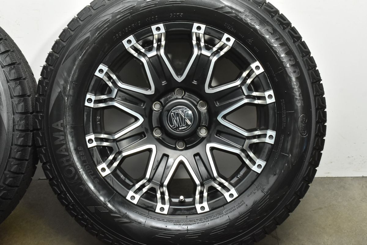 Humanさん専用④美品バリ山！ロックケリーMX-Iヨコハマアイスガードジープ等 美品 バリ溝】ロックケリー MX-II 18in 8J +25 PCD139.7 ヨコハマ